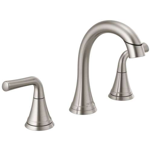 Delta 3533LF-SSPDMPU Kayra Two-Handle Widespread Pull-Down Bathroom Faucet, Stainless