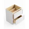 SM2DB30-RTA-FR02-WH Framington 30-in x 24-in x 35-in Ready To Assemble Latitude Two Drawer Base Cabinet, White