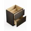 SM2DB24-ASM-FR01-SG Framington 24-in x 24-in x 35-in Assembled Remington Two Drawer Base Cabinet, Smokey Grey