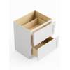 SM2DB24-ASM-FR01-WH Framington 24-in x 24-in x 35-in Assembled Remington Two Drawer Base Cabinet, White