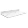 Samuel Müeller Mini Custom Quartz Vanity Top, White Carrara