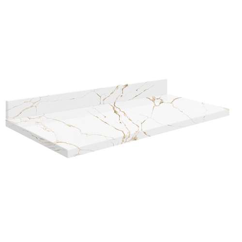 Mini Custom Quartz Vanity Top, Awaken Gold