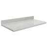 Mini Custom Solid Surface Vanity Top, Moonstone