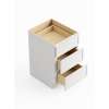 SM3DB36-RTA-FR02-WH Framington 36-in x 24-in x 35-in Ready To Assemble Latitude Three Drawer Base Cabinet, White