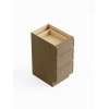Samuel Müeller SM3VDB12-RTA-FR02-TW Framington 12-in x 21-in x 35-in Ready to Assemble Latitude Vanity Three Drawer Base Cabinet, Tan Wood