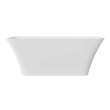 67-in x 30-in x 23-in Freestanding Acrylic Bathtub With Center Drain