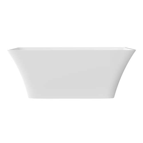 Samuel Müeller SMAFTL6730-M31 Liberty Grande 67-in x 30-in x 23-in Freestanding Acrylic Bathtub With Center Drain, White (Matte)