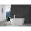59-in x 31-in x 23-in Freestanding Acrylic Bathtub With Center Drain