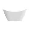 Samuel Müeller SMAFTS5931-G31 Sky 59-in x 31-in x 27-in Freestanding Acrylic Bathtub With Center Drain, White (Gloss)