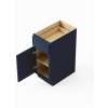 SMB12-RTA-FR02-NB Framington 12-in x 24-in x 35-in Ready To Assemble Latitude Single Door Single Drawer Base Cabinet, Navy Blue