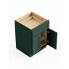 SMB24-ASM-FR01-GR Framington 24-in x 24-in x 35-in Assembled Remington Double Door Single Drawer Base Cabinet, Green