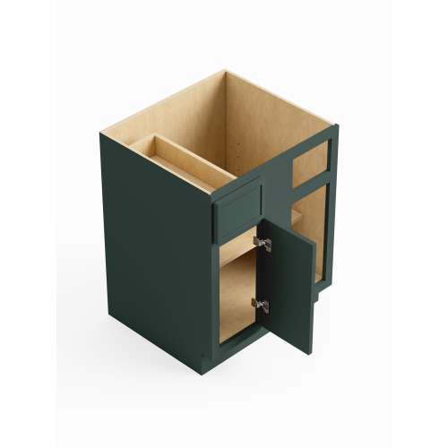 SMBBC36-RTA-FR02-GR Framington 27-in x 24-in x 35-in Ready To Assemble Latitude Blind Base Cabinet, Green