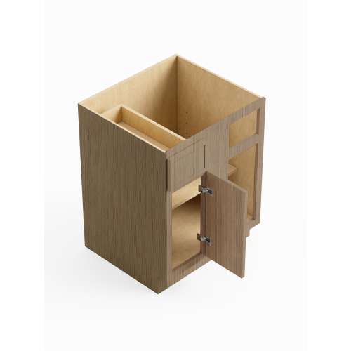 SMBBC45-RTA-FR02-TW Framington 45-in x 24-in x 35-in Ready To Assemble Latitude Blind Base Cabinet, Tan Wood