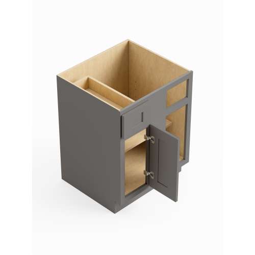 SMBBC42L-ASM-FR01-LG Framington 39-in x 24-in x 35-in Assembled Remington Blind Base Cabinet With Left-Hand Door and Drawer, Light Grey