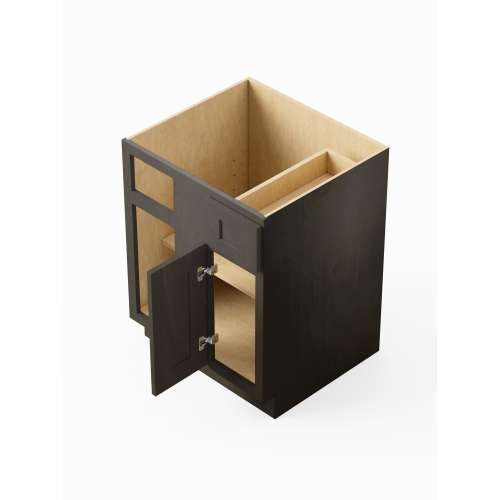 SMBBC36R-ASM-FR01-SG Framington 27-in x 24-in x 35-in Assembled Remington Blind Base Cabinet With Right-Hand Door and Drawer, Smokey Grey