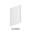 SMWDEP1242-FR02-WH Framington 12-in x 41-in Latitude Wall Decorative End Panel, White