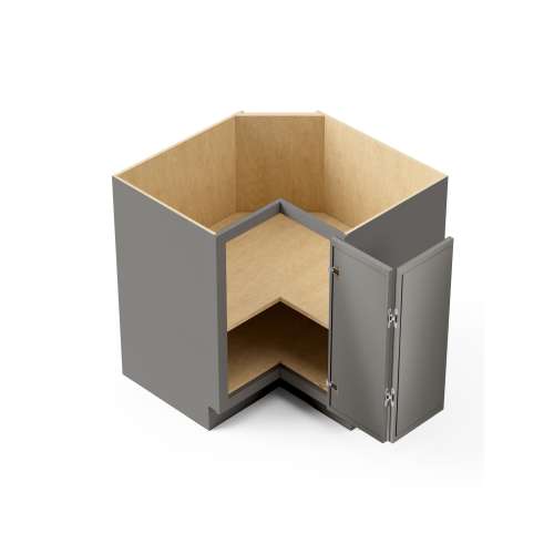 SMBER33R-ASM-FR02-LG Framington 33-in x 33-in x 35-in Assembled Latitude Easy Reach Base Cabinet With Right-Hand Opening Door, Light Grey