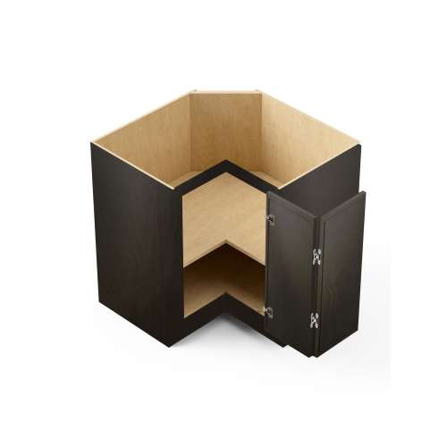 SMBER33R-ASM-FR02-SG Framington 33-in x 33-in x 35-in Assembled Latitude Easy Reach Base Cabinet With Right-Hand Opening Door, Smokey Grey