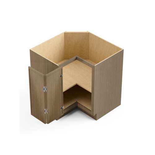 SMBER33L-ASM-FR02-TW Framington 33-in x 33-in x 35-in Assembled Latitude Easy Reach Base Cabinet With Left-Hand Opening Door, Tan Wood