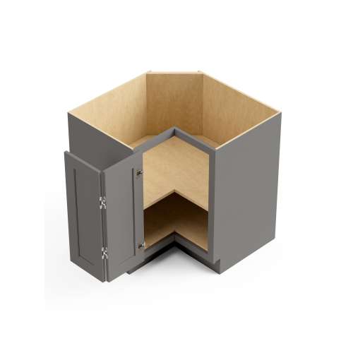 SMBER36L-ASM-FR01-LG Framington 36-in x 36-in x 35-in Assembled Remington Easy Reach Base Cabinet With Left-Hand Opening Door, Light Grey