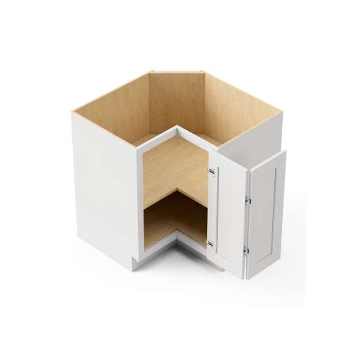 SMBER36R-ASM-FR01-WH Framington 36-in x 36-in x 35-in Assembled Remington Easy Reach Base Cabinet With Right-Hand Opening Door, White