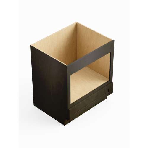 SMBMW30-RTA-FR01-SG Framington 30-in x 24-in x 35-in Ready To Assemble Remington Microwave Base Cabinet, Smokey Grey