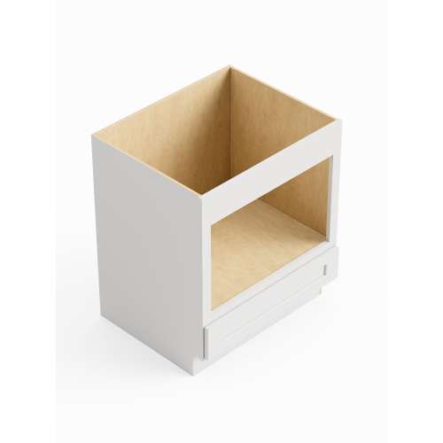 SMBMW30-RTA-FR01-WH Framington 30-in x 24-in x 35-in Ready To Assemble Remington Microwave Base Cabinet, White