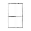 Brevity 48-in X 80-in By-Pass Shower Door with 5/16-in Clear Glass and Contour Handle, Polished Chrome