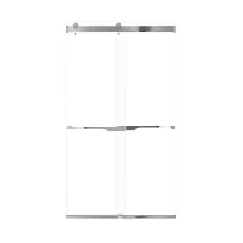 Samuel Mueller Brevity 48-in X 80-in By-Pass Shower Door with 5/16-in Clear Glass and Juliette Handle, Polished Chrome