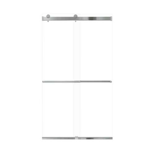Samuel Mueller Brevity 48-in X 80-in By-Pass Shower Door with 5/16-in Clear Glass and Royston Handle, Polished Chrome