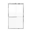Brevity 48-in X 80-in By-Pass Shower Door with 5/16-in Frost Glass and Contour Handle, Polished Chrome