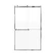 Samuel Mueller Brevity 48-in X 80-in By-Pass Shower Door with 5/16-in Frost Glass and Nicholson Handle, Polished Chrome