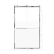 Brevity 48-in X 80-in By-Pass Shower Door with 5/16-in Frost Glass and Royston Handle, Polished Chrome