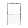 Brevity 48-in X 80-in By-Pass Shower Door with 5/16-in Frost Glass and Sampson Handle, Polished Chrome