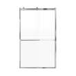 Brevity 48-in X 80-in By-Pass Shower Door with 5/16-in Frost Glass and Tyler Handle, Polished Chrome