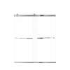 Samuel Mueller Brevity 60-in X 70-in By-Pass Shower Door with 5/16-in Clear Glass and Juliette Handle, Polished Chrome