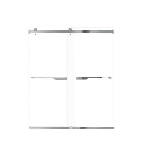 Samuel Mueller Brevity 60-in X 70-in By-Pass Shower Door with 5/16-in Clear Glass and Juliette Handle, Polished Chrome