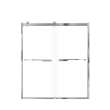 Brevity 60-in X 70-in By-Pass Shower Door with 5/16-in Clear Glass and Juliette Handle, Polished Chrome