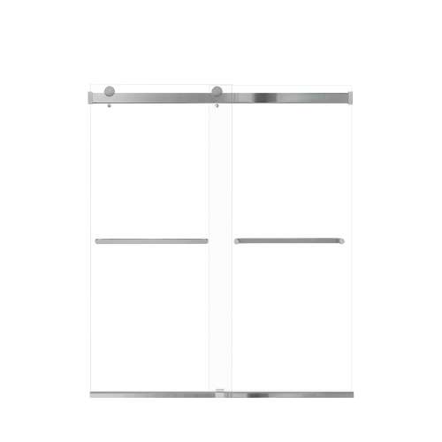 Brevity 60-in X 70-in By-Pass Shower Door with 5/16-in Clear Glass and Royston Handle, Polished Chrome