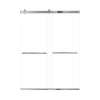 Samuel Mueller Brevity 60-in X 80-in By-Pass Shower Door with 5/16-in Clear Glass and Barrington Knurled Handle, Polished Chrome