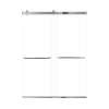 Samuel Mueller Brevity 60-in X 80-in By-Pass Shower Door with 5/16-in Clear Glass and Contour Handle, Polished Chrome