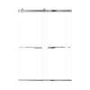 Samuel Mueller Brevity 60-in X 80-in By-Pass Shower Door with 5/16-in Clear Glass and Juliette Handle, Polished Chrome