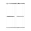 Samuel Mueller Brevity 60-in X 80-in By-Pass Shower Door with 5/16-in Clear Glass and Nicholson Handle, Polished Chrome