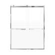 Samuel Mueller Brevity 60-in X 80-in By-Pass Shower Door with 5/16-in Frost Glass and Juliette Handle, Polished Chrome