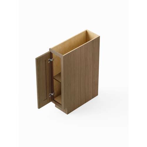 SMBT9-RTA-FR01-TW Framington 9-in x 24-in x 35-in Ready To Assemble Remington Tray Base Cabinet, Tan Wood