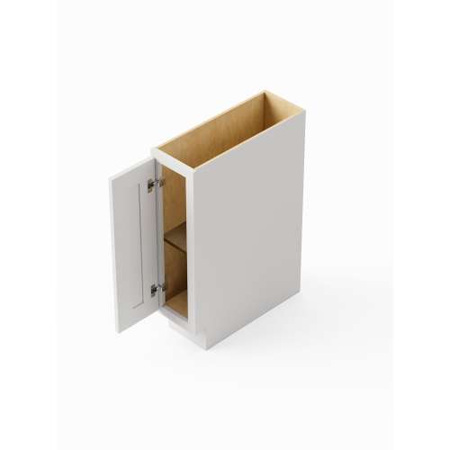 SMBT9 Framington 9-in x 24-in x 35-in Ready To Assemble Remington Tray Base Cabinet, White