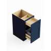 SMBWB18-D-RTA-FR01-NB Framington 18-in x 24-in x 35-in Ready To Assemble Remington Double Trash Can Pull-Out Base Cabinet, Navy Blue
