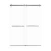 Samuel Mueller Bradley 60-in X 80-in By-Pass Shower Door with 3/8-in Clear Glass and Barrington Knurled Handle, Polished Chrome