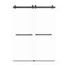 Samuel Mueller Bradley 60-in X 80-in By-Pass Shower Door with 3/8-in Clear Glass and Barrington Plain Handle, Matte Black