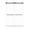 Samuel Mueller Bradley 60-in X 80-in By-Pass Shower Door with 3/8-in Clear Glass and Contour Handle, Matte Black